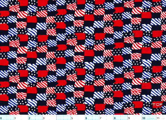 USA Blocks Red White Blue